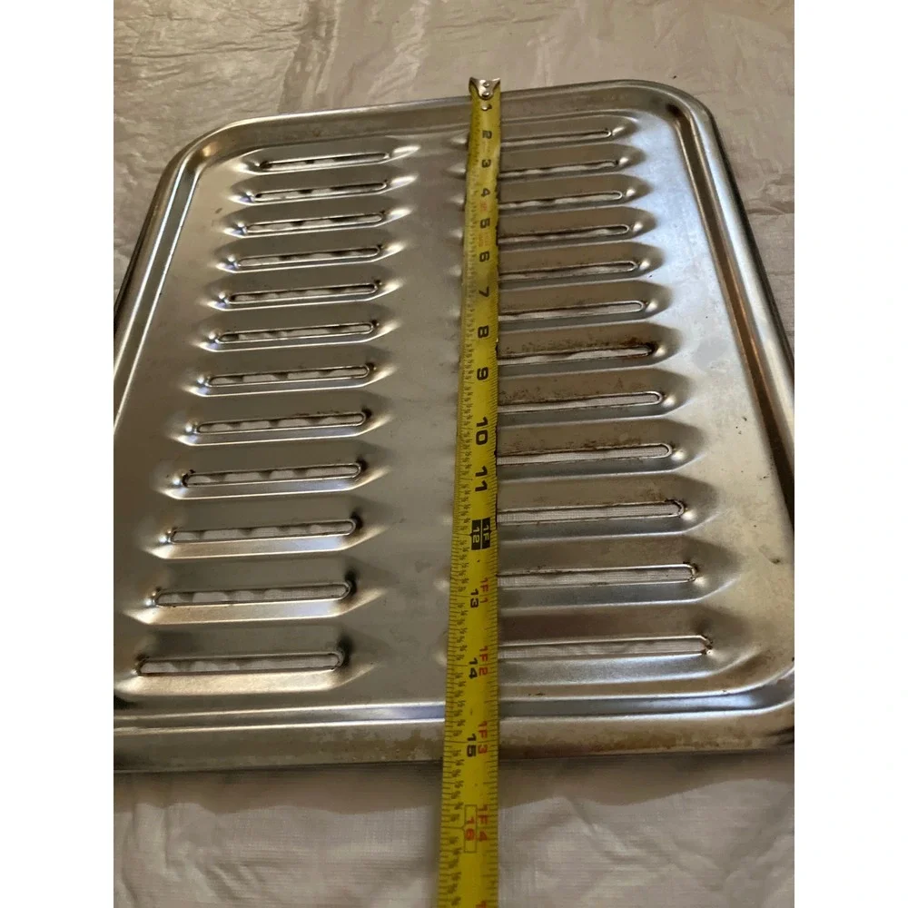 Broiler Pan Baking Tray Set Oven Grill Grate Roasting Rack Kitchen Cookware